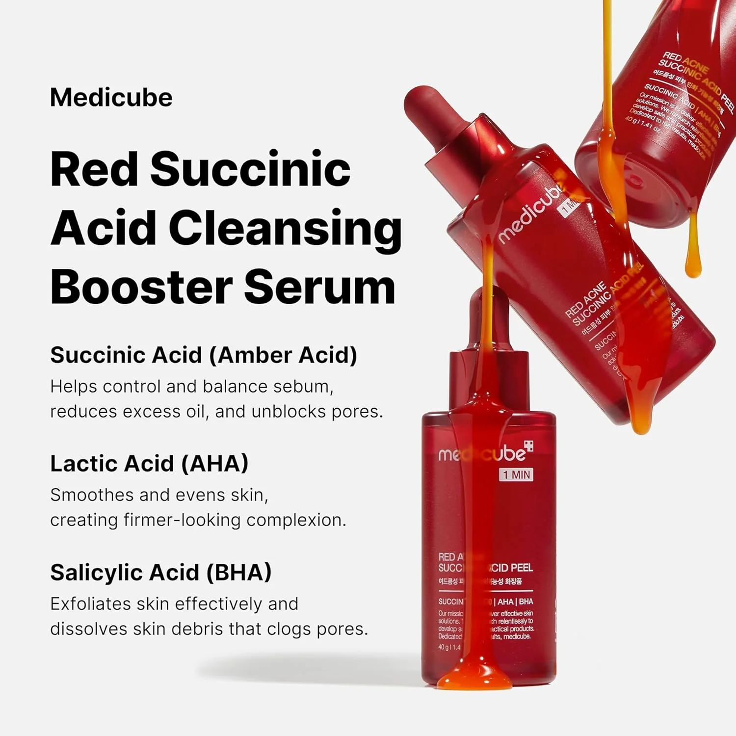 Medicube Red Acne Succinic Acid Peel 40ml - Image 3