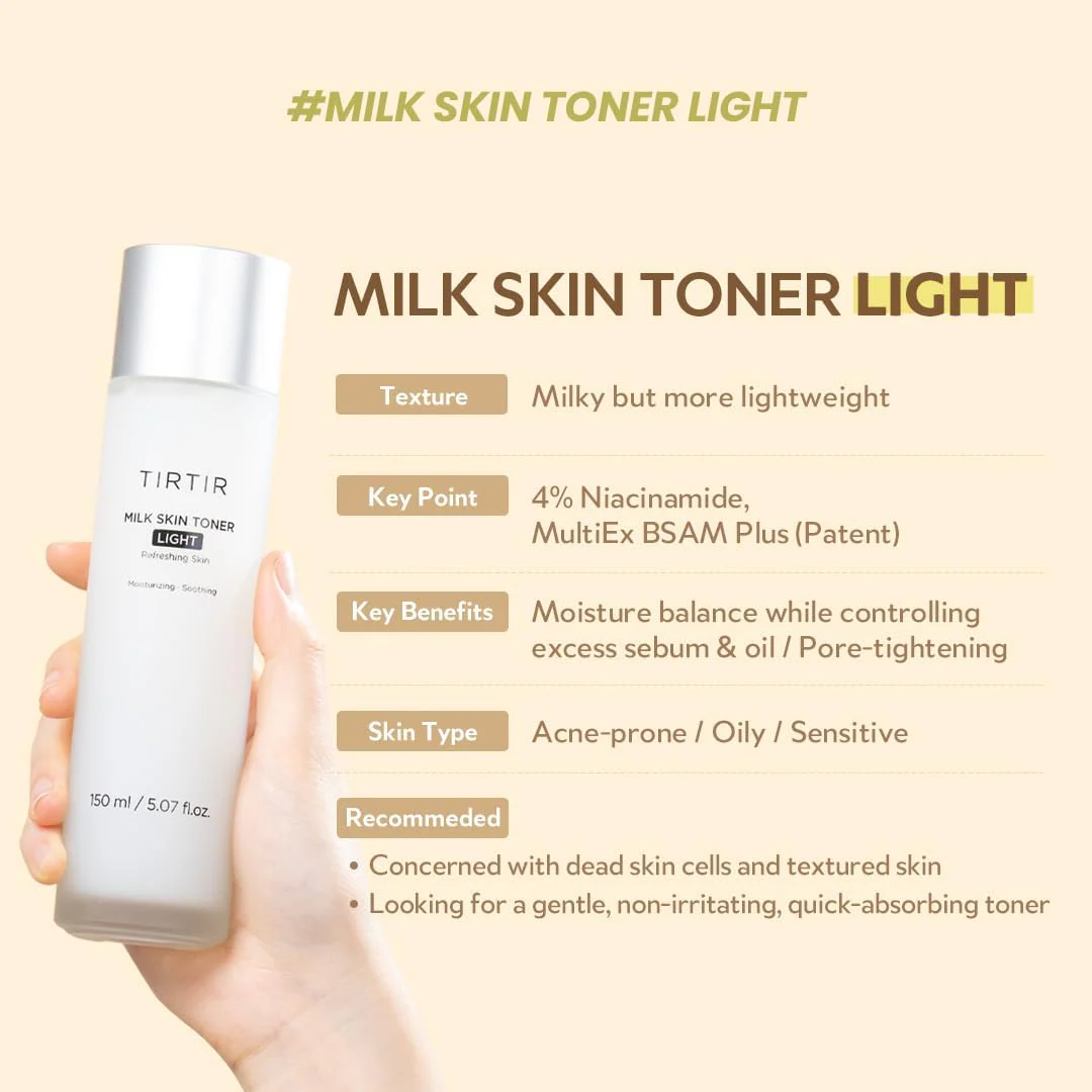 TIRTIR Milk Skin Toner Light 150ml - Image 6