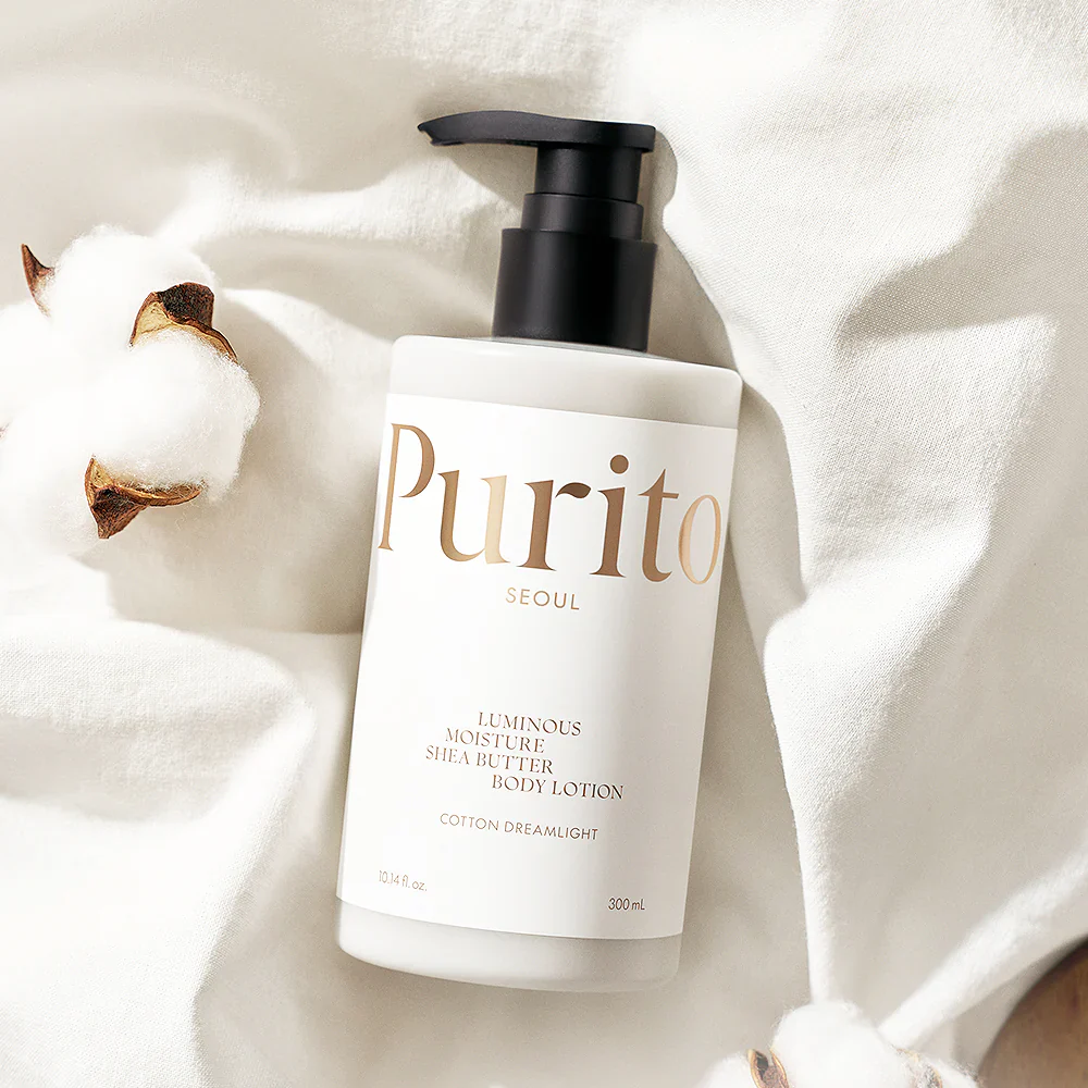 PURITO Luminous Moisture Shea Butter Body Lotion Cotton Dreamlight 300mL - Image 3