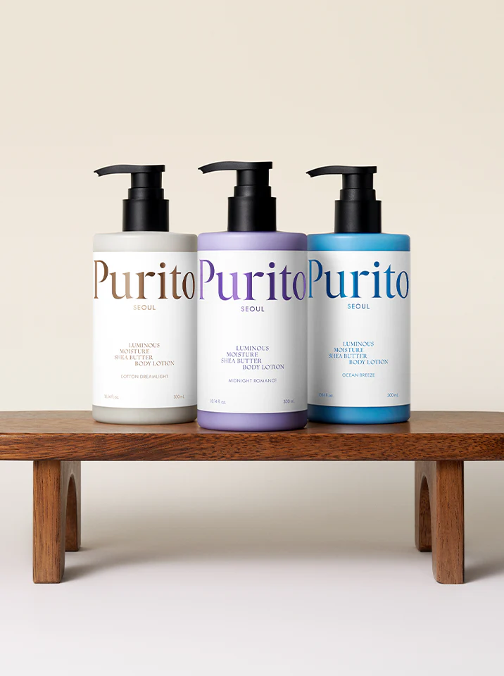 PURITO Luminous Moisture Shea Butter Body Lotion Midnight Romance 300mL - Image 3