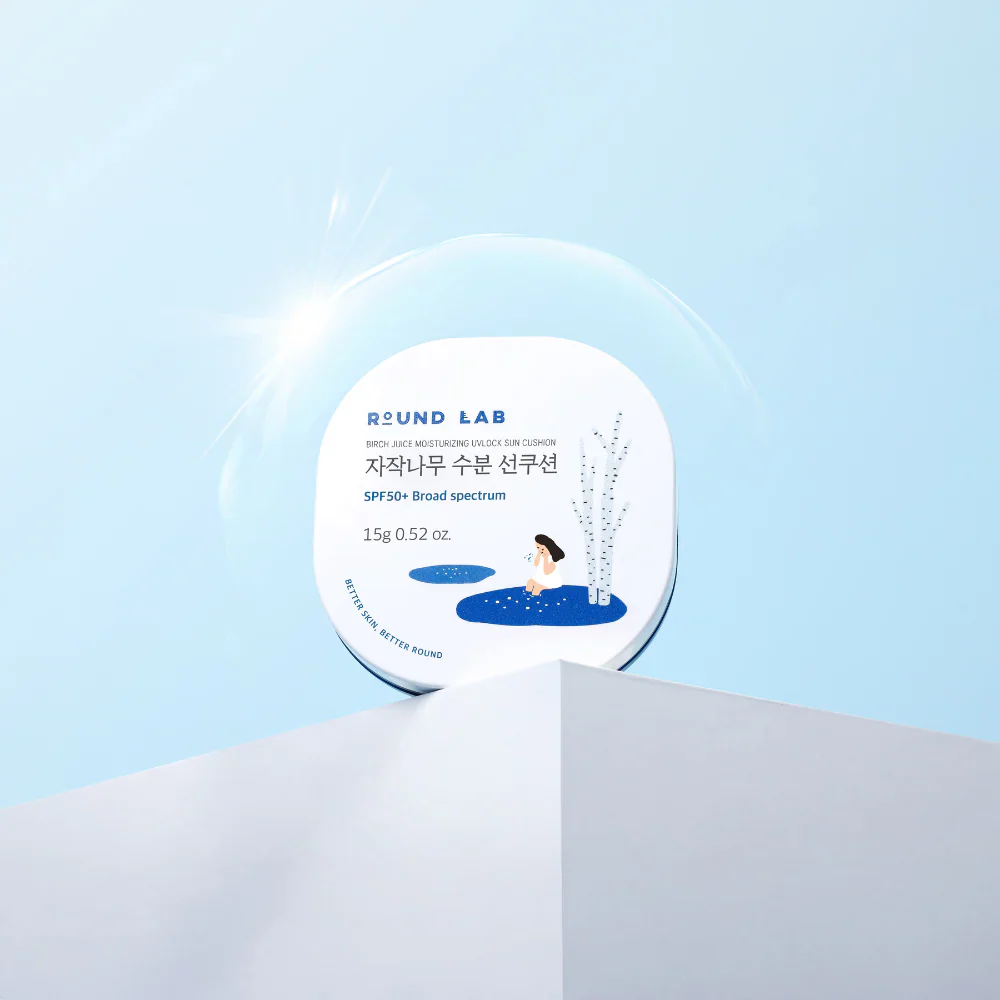 ROUND LAB Birch Juice Moisturizing Sun Cushion SPF 50+ - Image 2