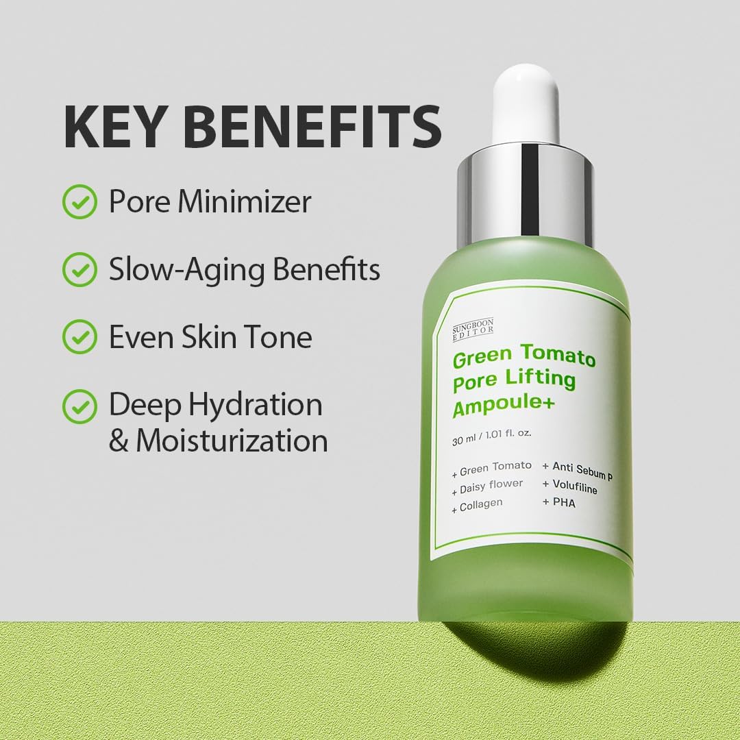 Sungboon Editor Green Tomato Pore Lifting Ampoule 30mL - Image 5