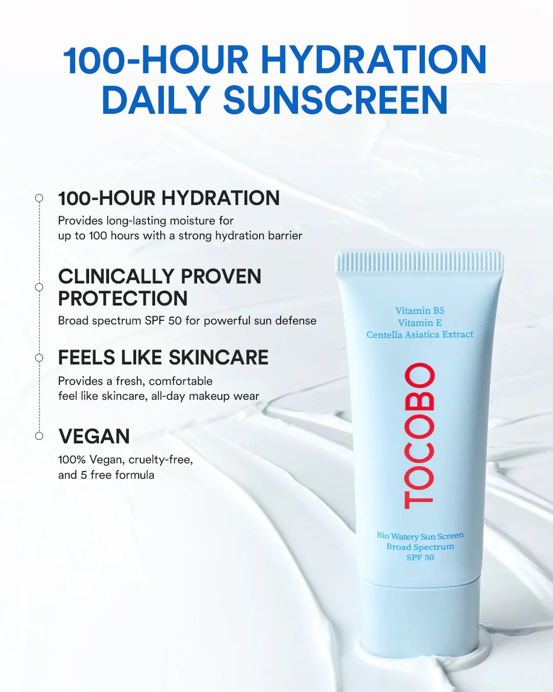TOCOBO Bio Watery Sun Screen SPF 50 (Renew) 40ml - Image 4
