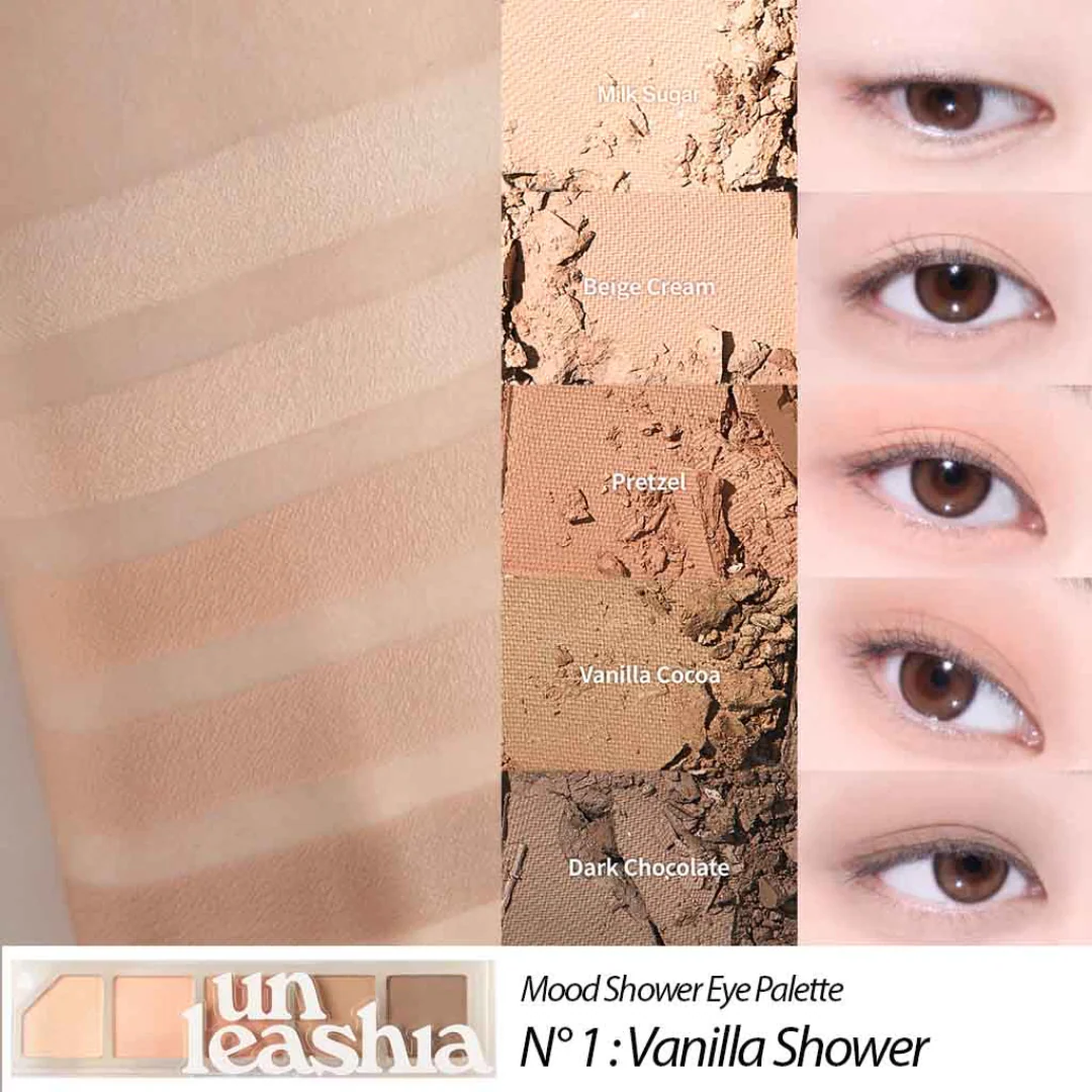unleashia Mood Shower Eye Palette - 3 Colors - Image 3